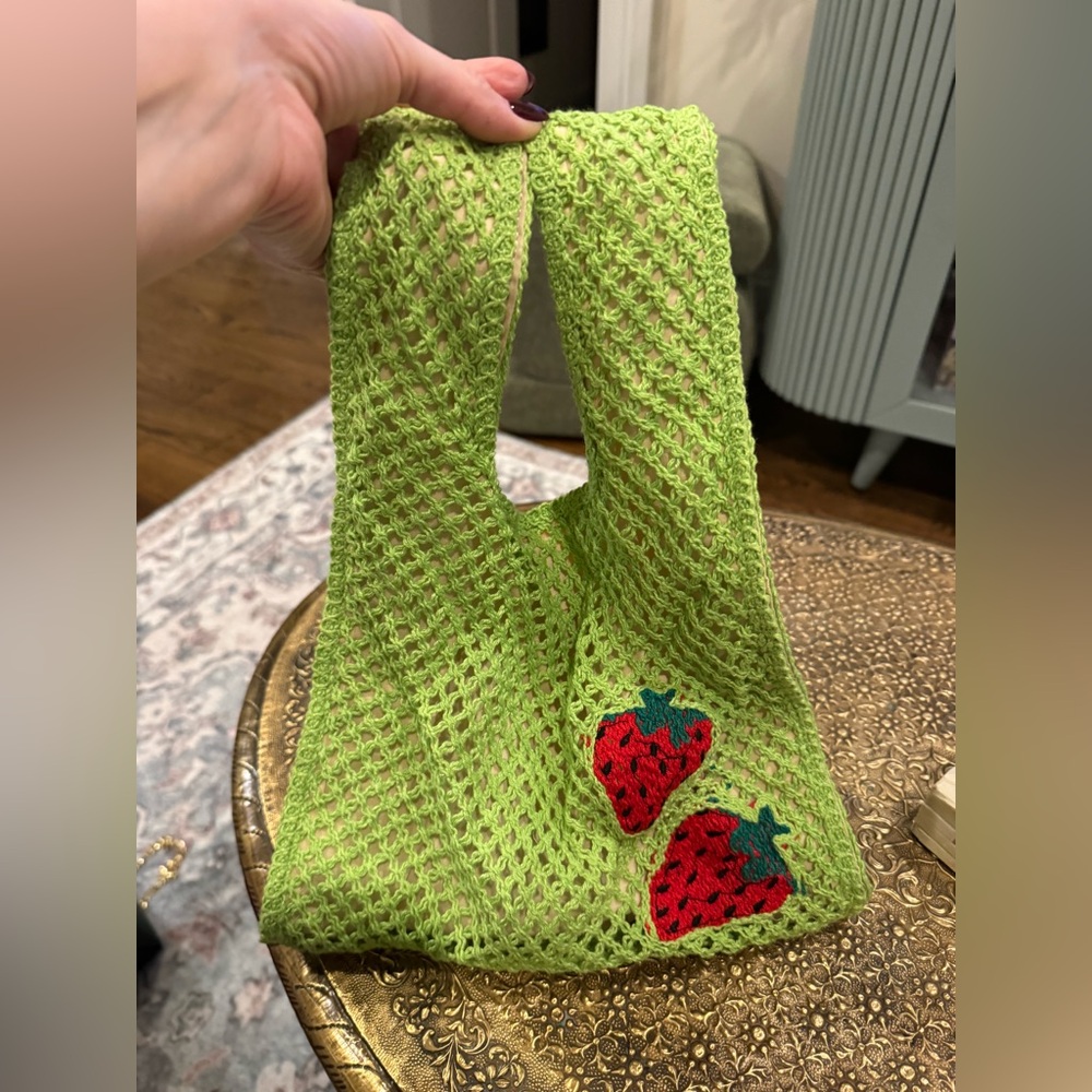 Wild Fable strawberry crochet bag NWOT